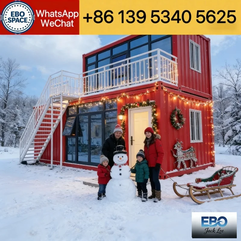 40ft Expandable Box Folding House Mobile House Custom Made 2-3 Bedrooms Luxury Villa Expandable Box House