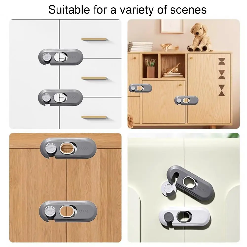 Baby Proofing Drawer Lock Child Proof Drawer Locks for Refrigerator Oven Cabinet Self-adhesive Baby Proofing Latches for Kids