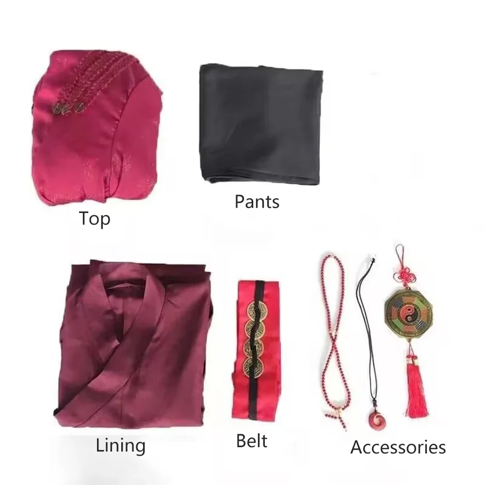 أنيمي داو مذنب الخالد لي Huowang تأثيري حلي الكبار بطانة معطف فستان أطفال مع سروال داخلي الزي القديم الملابس حفلة الهالوين الزي