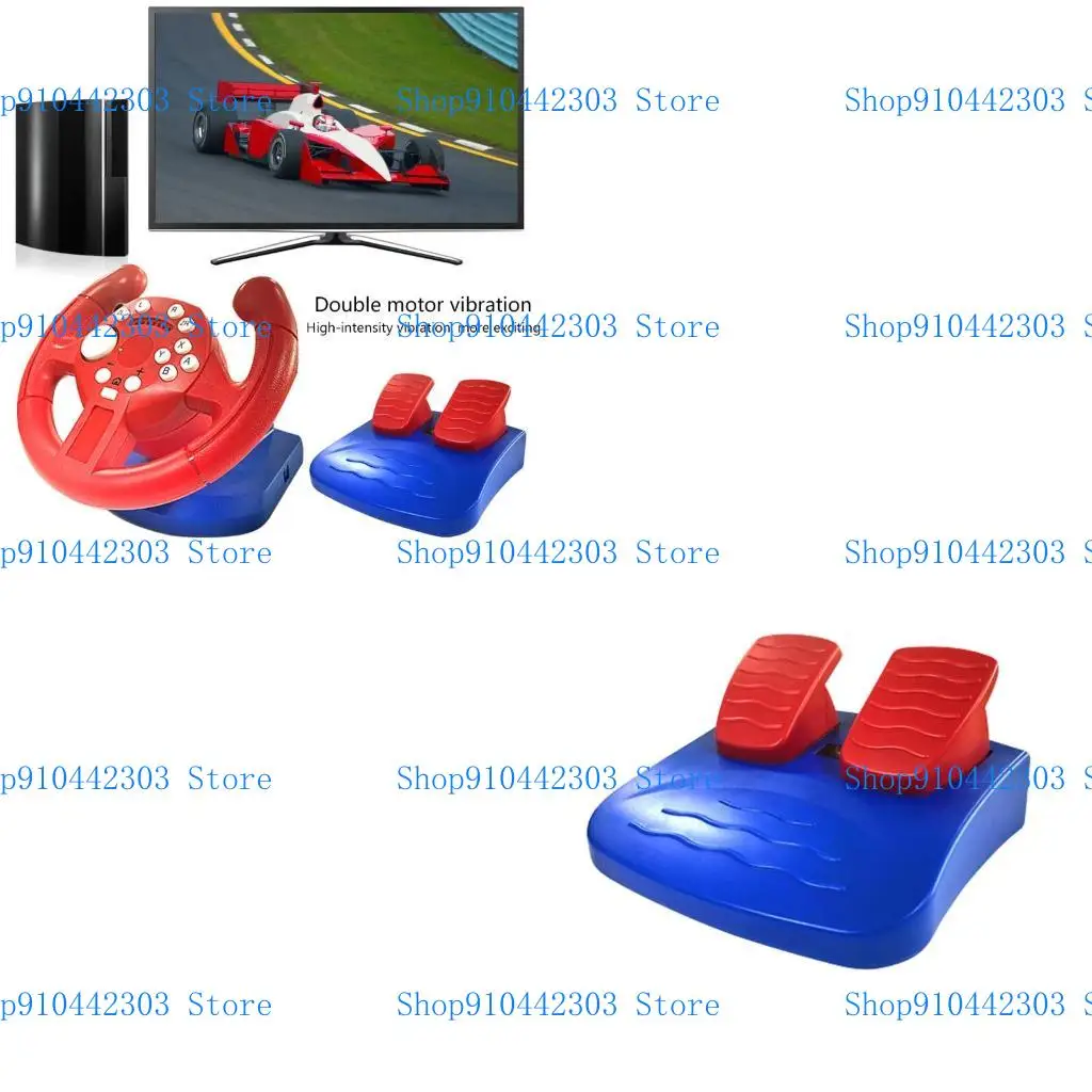 L4MD Game Accessories Racing Steering Wheel Handle Controller Grips for Switch Games