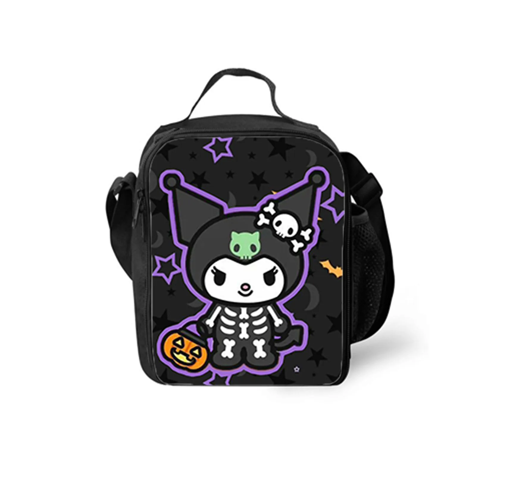 

Elementary Boy Girl Kuromi Classic Lunch Box-Leakproof Cooler Bag-Durable Insulated Lunch Tote for Kid
