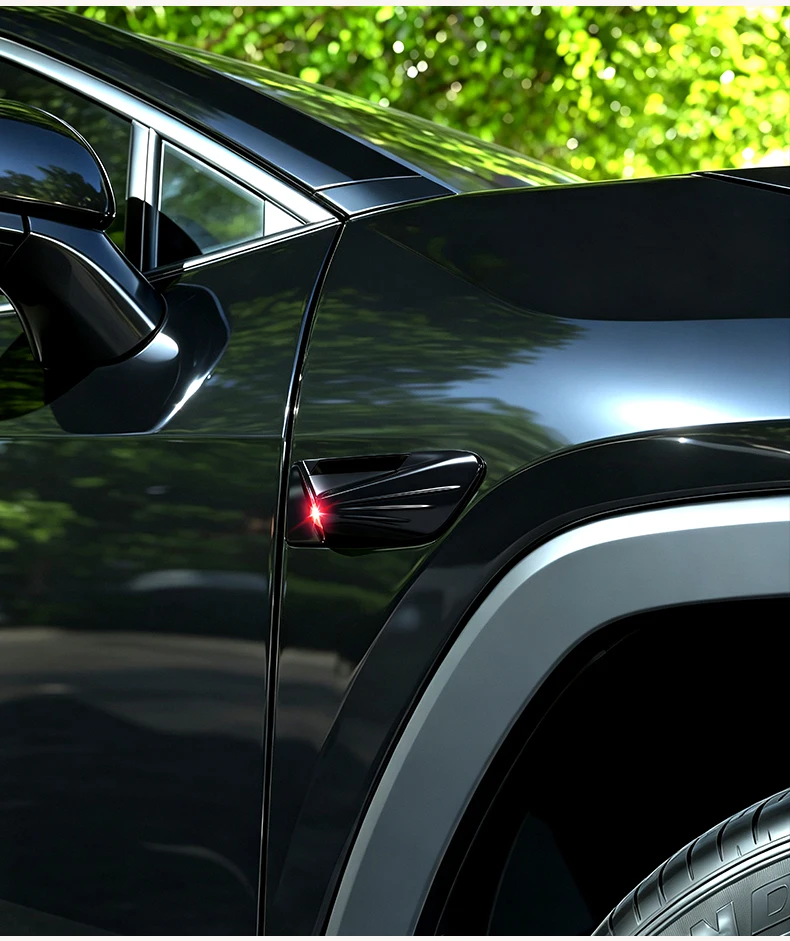 Solarbetriebene Auto-Simulation, Wachmodus, Überwachung, Warnung, LED-Blatt-Panel, kabellose universelle Modifikation, dekorative Beleuchtung – Detail 15