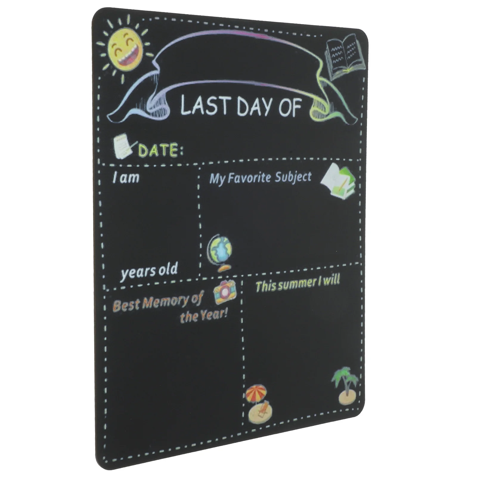 Message Board School Blackboard Child Student First Day of Chalkboard Wood Small for Kindergarten Back to