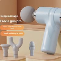 Electric Mini Fascia Massager 6-speed 4-type Heads Muscle Relaxation Massager Self-assist Massage All-round