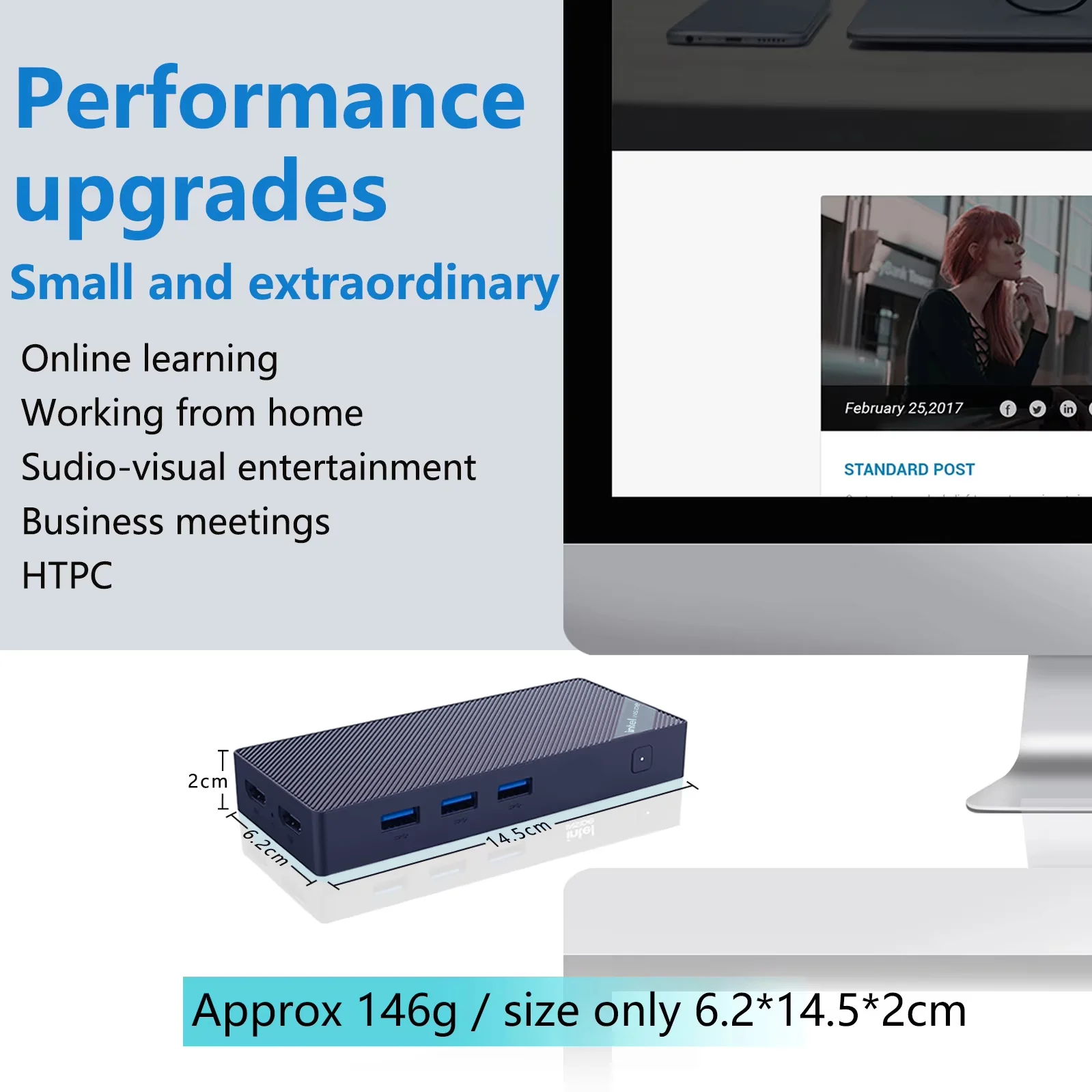 Mini PC Intel N150 12GB LPDDR5 Windows 11 Pro