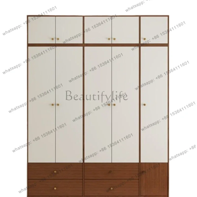 Factory Direct Wooden Natural Wardrobe Storage Vanity Modern Closet Clothes Cabinet Drawers Women Armario De Banheiro Furniture