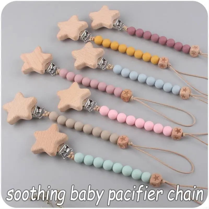 الطفل هوة كليب سيليكون اللهايات حامل سلسلة الزان لعبة التسنين للأطفال الرضع الفتيات الفتيان مضغ اللعب هدية لوازم L8RB #3