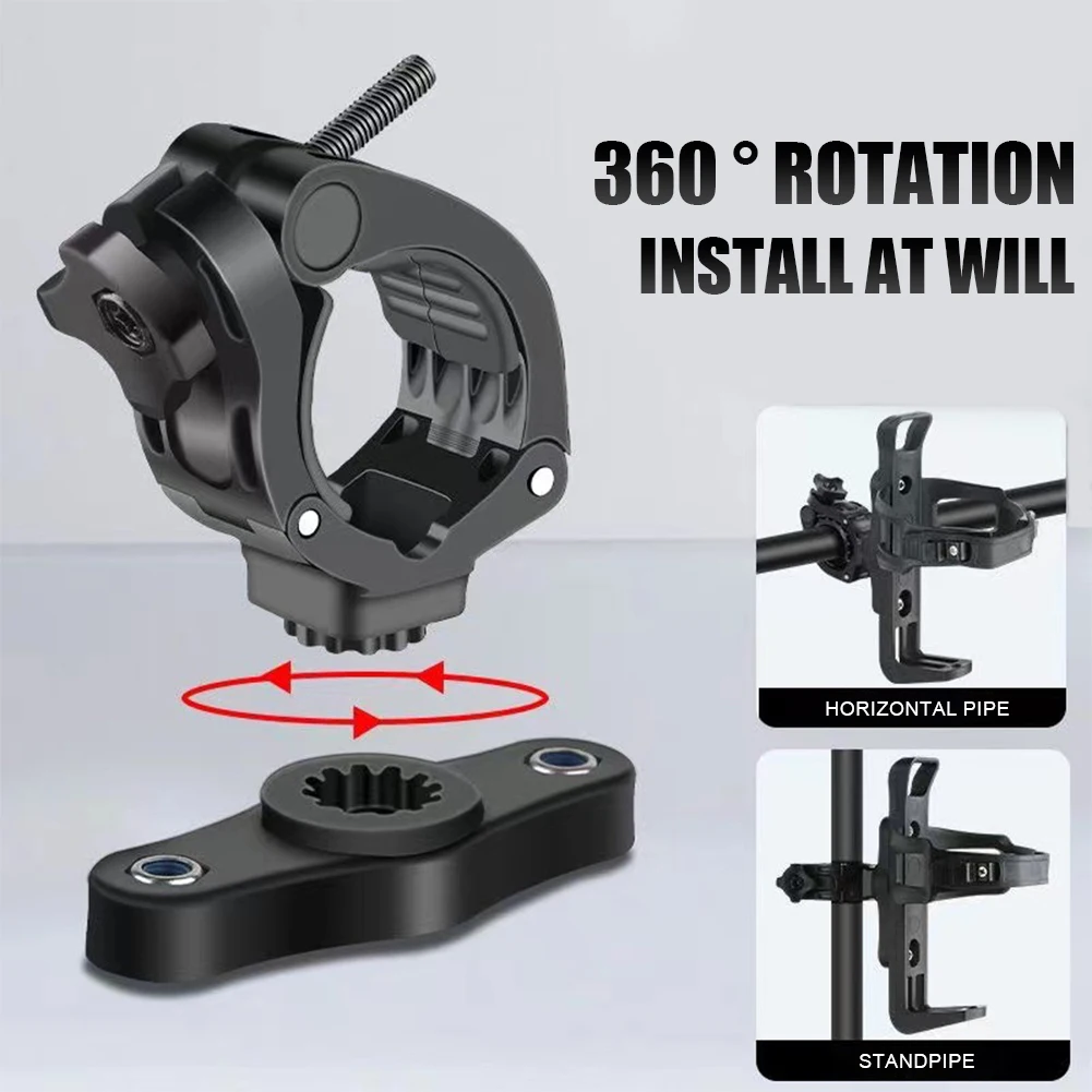 Rotatable Bike Bottle Holder Multifunction Bicycles Bottle Cage Universal Adjustable Grip for Mountain Bike Road Bike Kids Bikes
