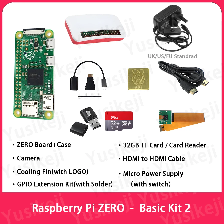 Official Original Raspberry Pi Zero v1.3 Zero KIT Development Kit 4GHz 512MB SDRAM BCM2835 65x30x5mm