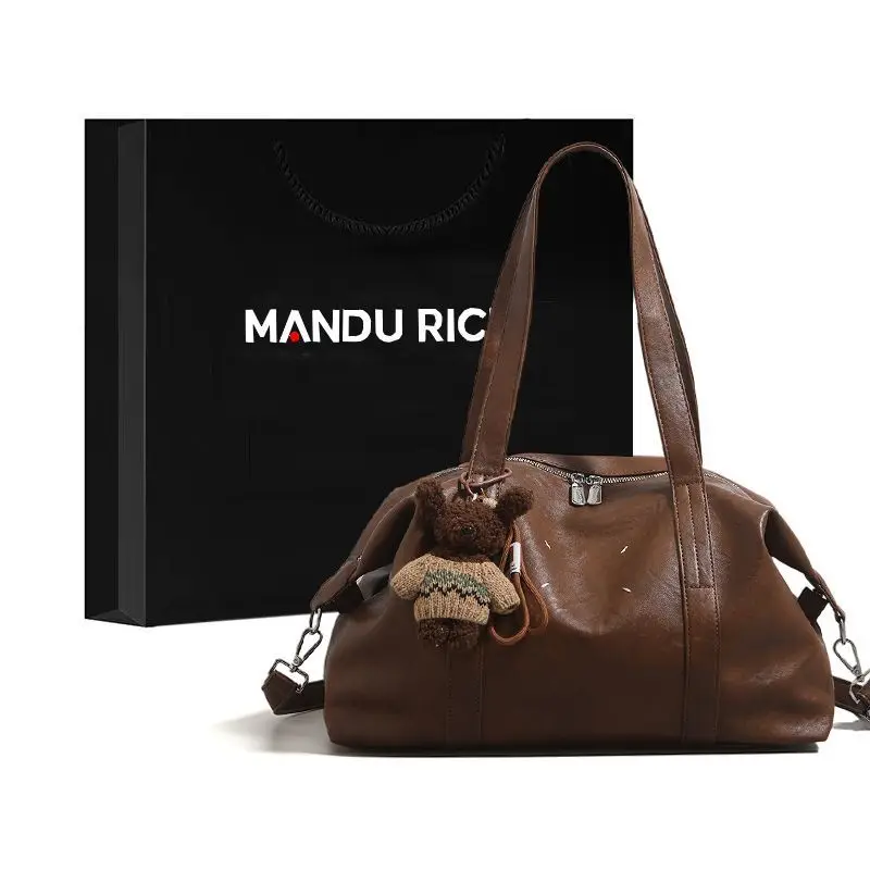 

Большая вместительная женская сумка-тоут на одно плечо, новинка 2026 года, кроссбоди, повседневная, трендовая, стильная, простая, высококачественная.