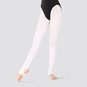 60D Girls Stirrup Tights Women Stirrup Dance Tights Ultra Soft Ballet Tights Hold and Stretch Stirrup Legging for Dancing School