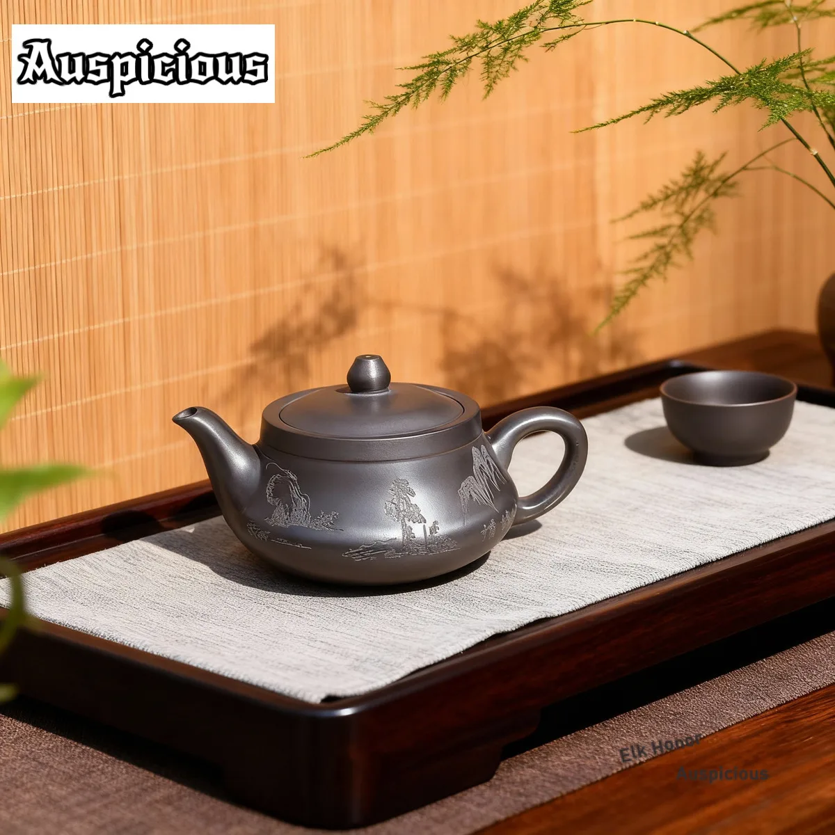 

260 мл Бутик Исин Фиолетовые Глиняные Чайники Ручной Работы Изогнутый Горшок Сырой Руд Минеральный Желтый Грязевой Чайник С Заварочником Китайский Чайный Набор Цзыша