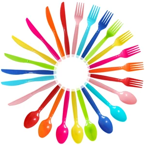 12-En çok satan, çatal bıçak takımı, plastik tatil-no. 12