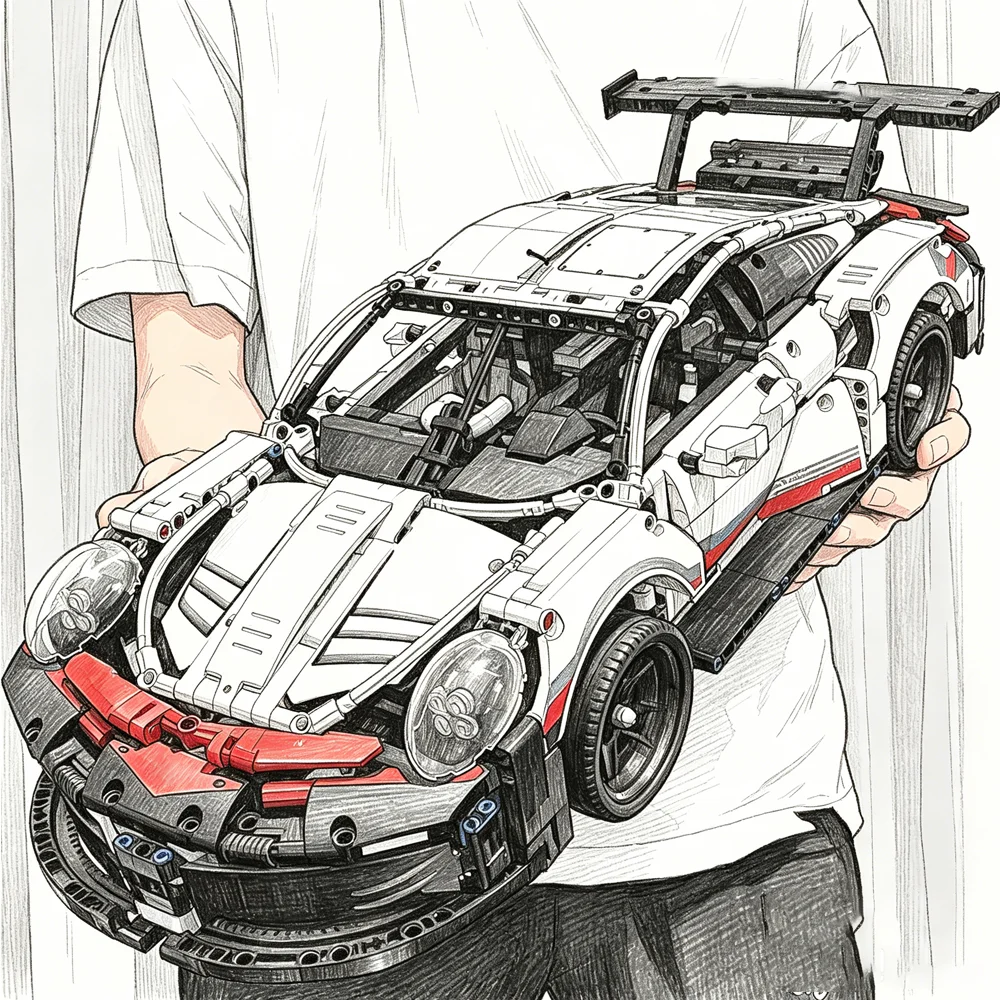 Victor Racket Jetspeed - 1580-delige Technologie Speed Champions 1:10 Raceauto
