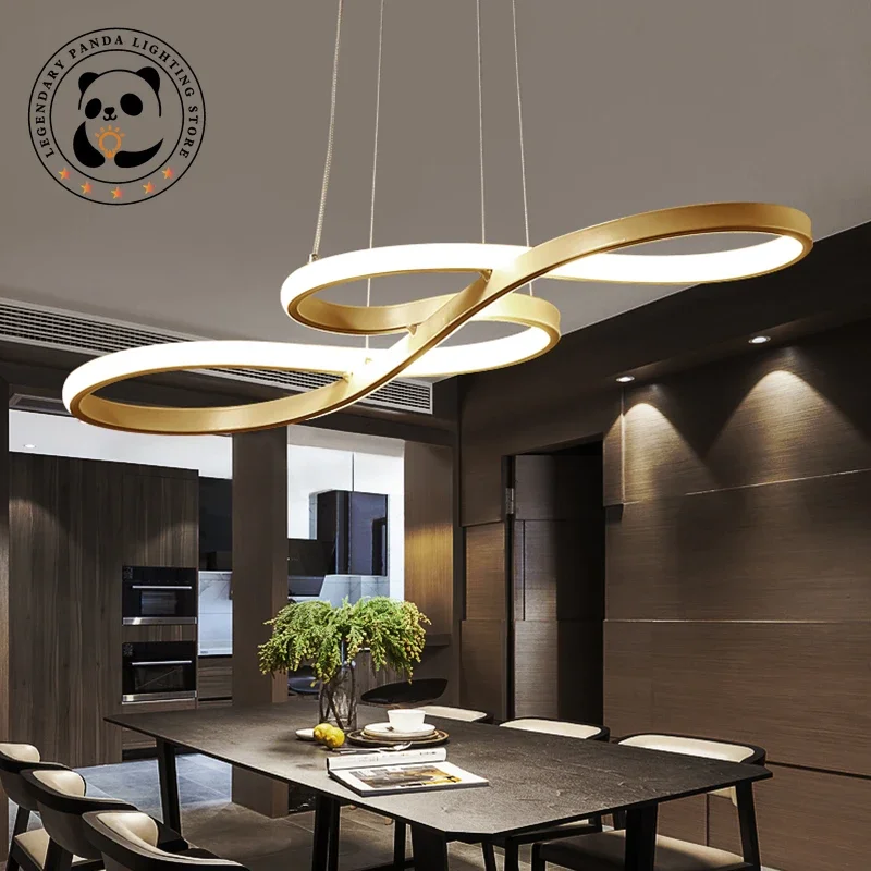 Creative Personality Pendant Lights Minimalist Metallic Luster Dining Room Kitchen Bar Cafe Hanglamp Woonkamer Art Decor Fixture