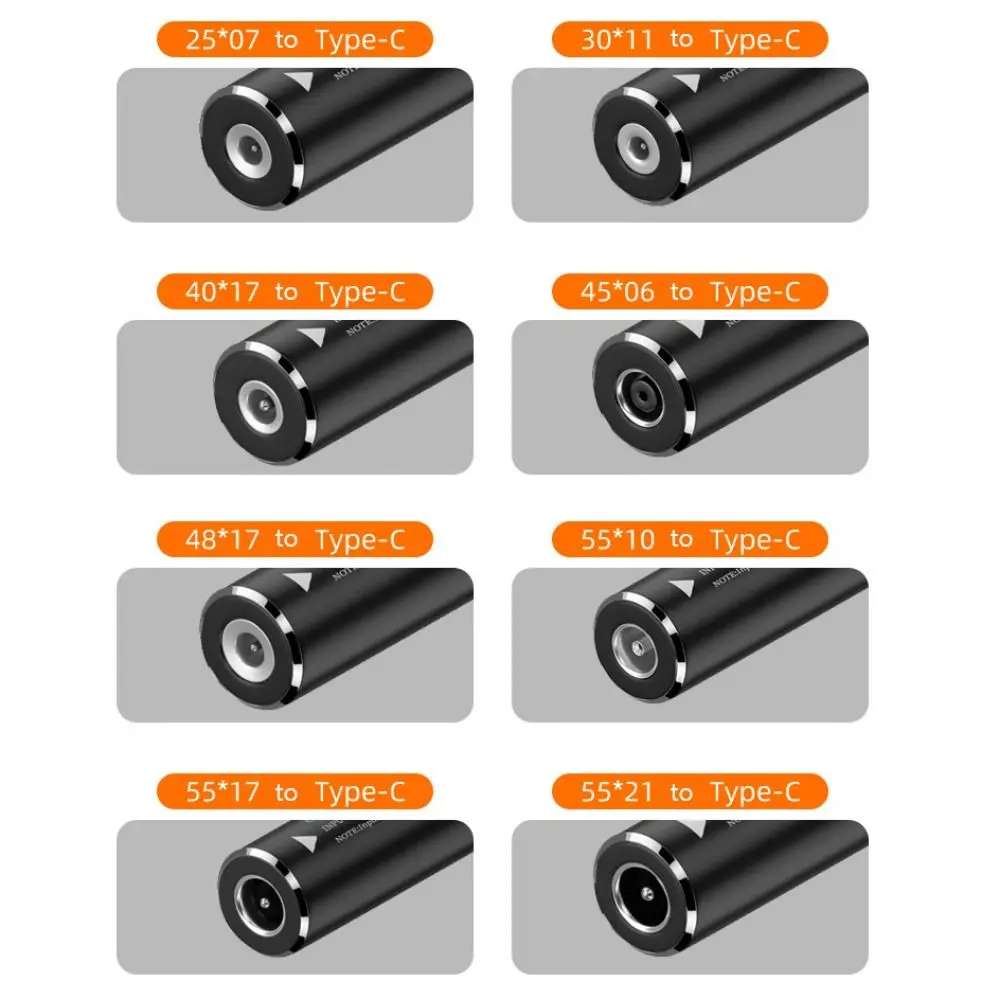 Connecteur professionnel pour chargeur d'ordinateur portable, adaptateur d'alimentation, convertisseur DC vers Type C PD 65W pour Xiaomi/Samsung/Lenovo