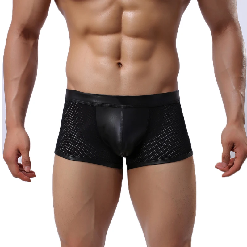 

1PC Black Men's Nylon Sexy Underwear Thong Low Waisted U-shaped Protruding Underwear Men's Underwear Clubwear