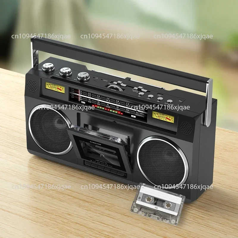 Portable Vintage Retro USB AM/FM Multiband Radio Stereo Wireless Bluetooth Boombox Mp3 Audio Cassette Tape Player Recorder TF