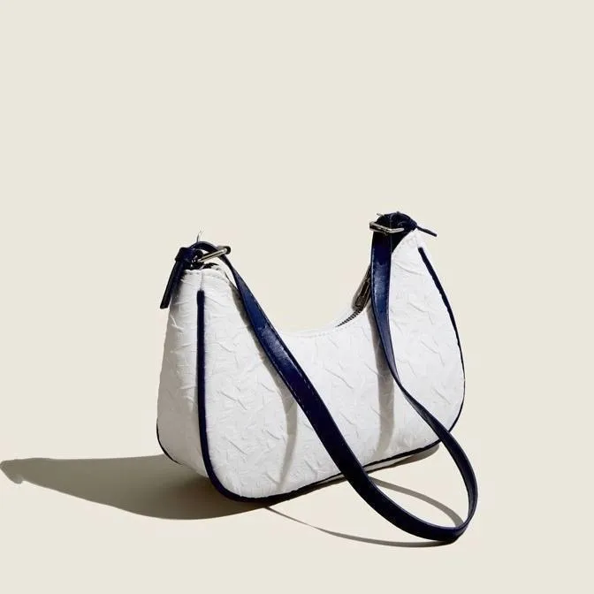 

Сумка для подмышек Премиум морщинистая новая сумка через плечо в форме полумесяца