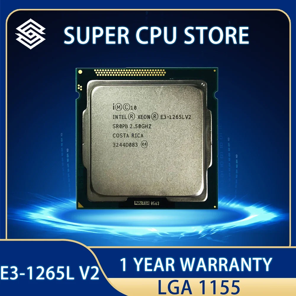 

Xeon E3-1265L v2 E3 1265Lv2 E3 1265L v2 CPU Processor 2.5 GHz Quad-Core Eight-Core 45W LGA 1155