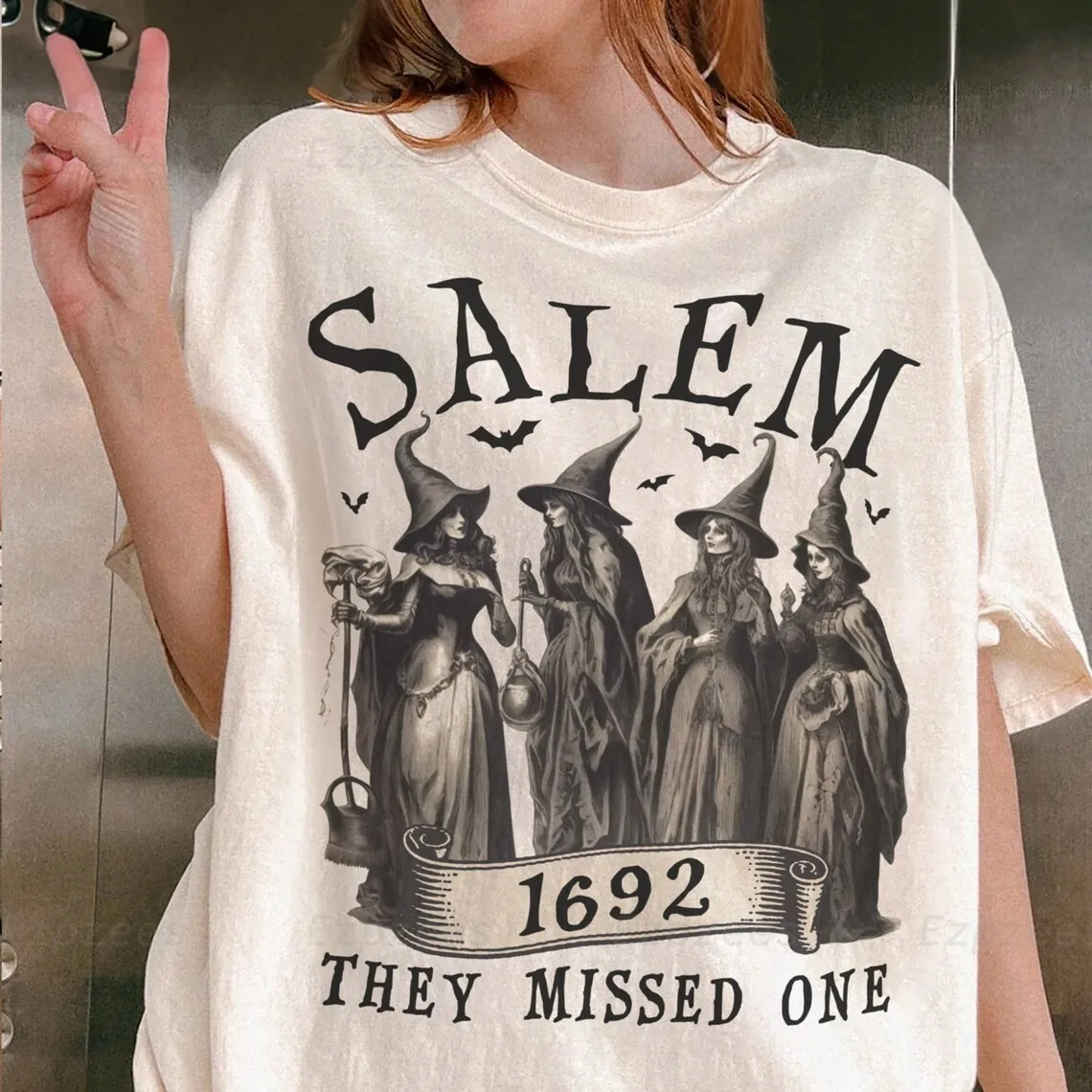 

Halloween Salem Witch Shirt, 1692 They Missed One Shirt, S-5Xl