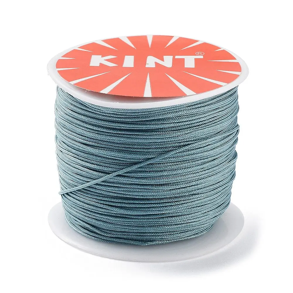 

1roll Nylon Thread Nylon Jewelry Cord for Custom Woven Jewelry Making Dark Turquoise 0.8mm 49.21 yards(45m)/roll