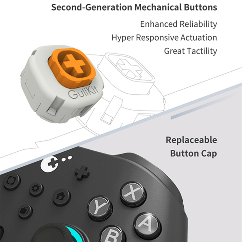 GuliKit KingKong 3 Max KK3 Max Controller NS39 سماعة لاسلكية تعمل بالبلوتوث غمبد عصا التحكم لنينتندو سويتش ويندوز أندرويد macOS iOS