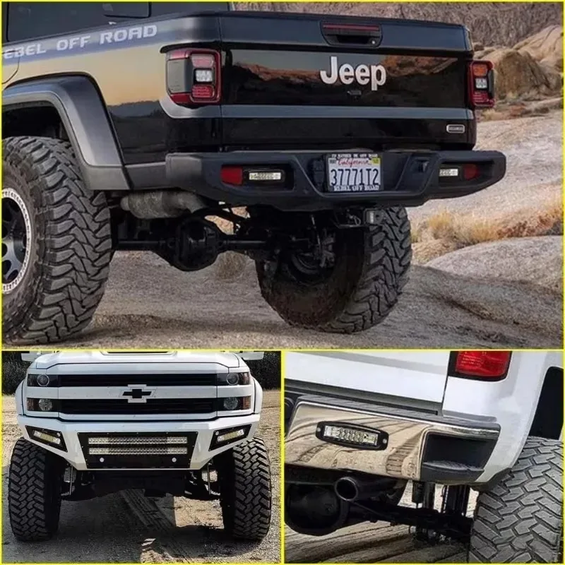 For Car Flush Mount LED Pod Flood Spot Work Light Bar Auto Led Driving Reversing Lamp Zza For ATV SUV Truck Off-road 4x4 12V 24V