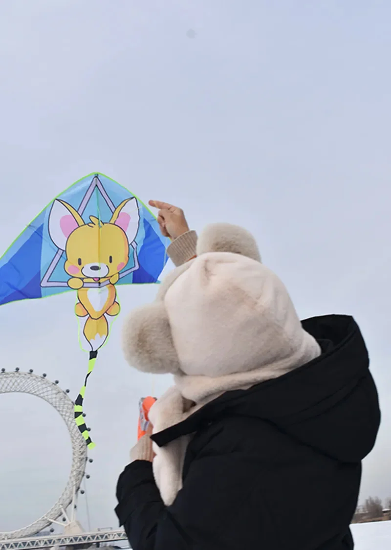 gratis verzending vos vliegeren speelgoed voor kinderen vliegers fabriek dier vliegers lijn cartoon vliegers koi outdoor tuin kind spel wind
