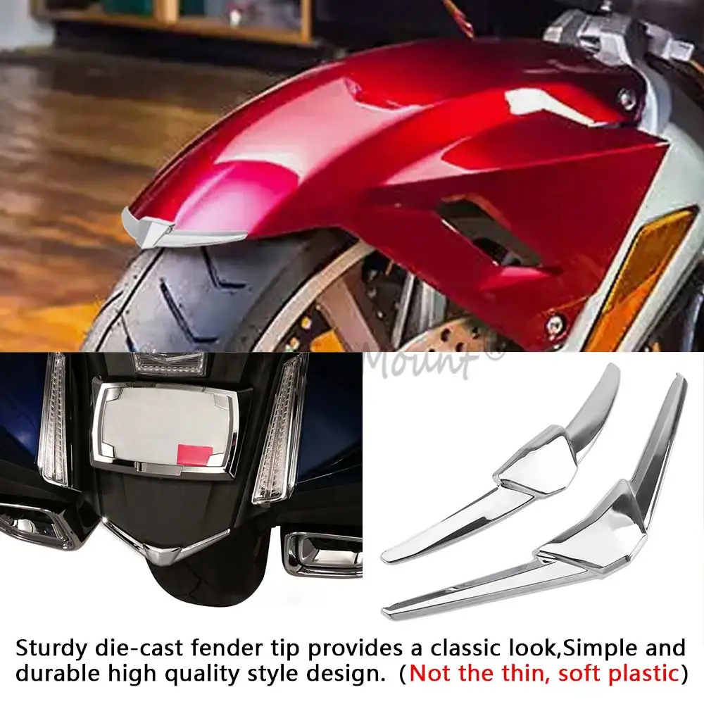 Motorcycle Front Rear Fender Tip Trim Cover Mud Splash Guard Decoration Accessories For Honda Gold Wing GL1800 Tour DCT GoldWing