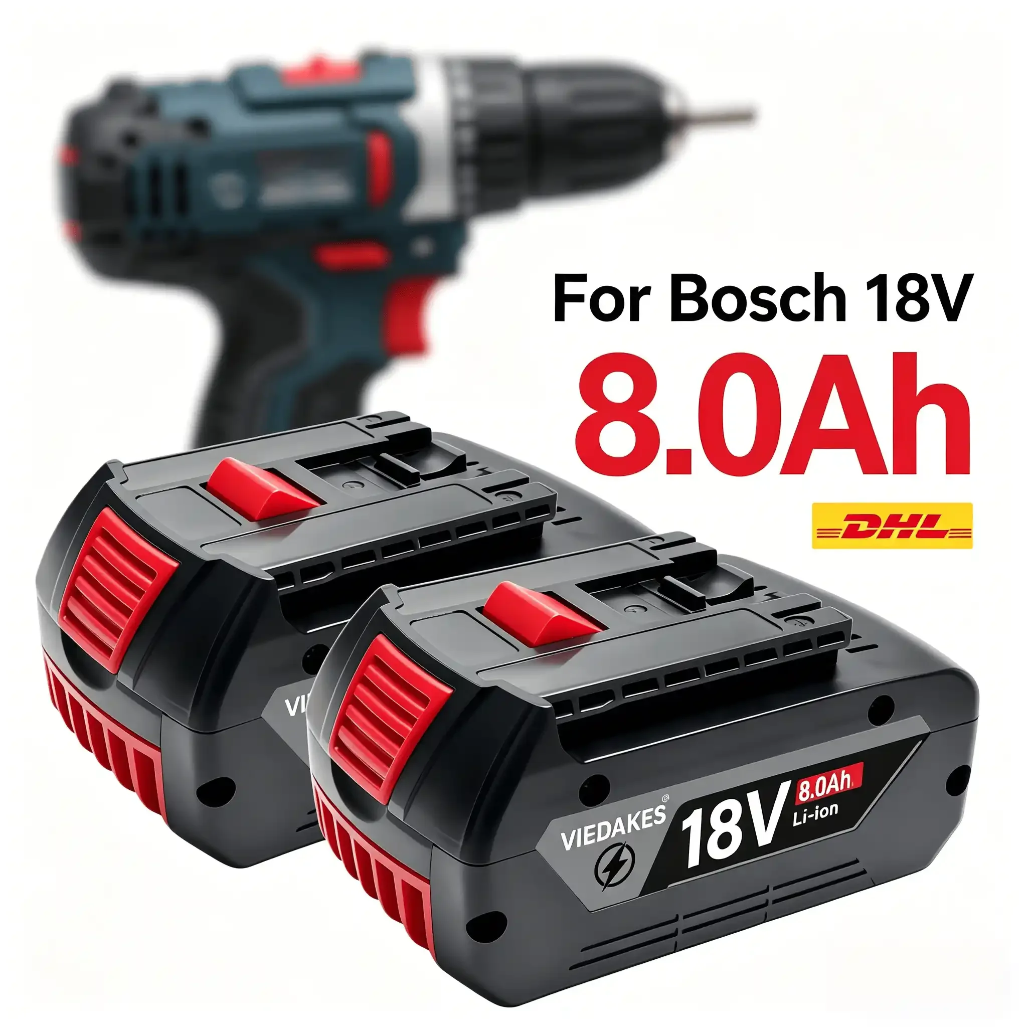 

Аккумулятор 18В 10.0Ач для Bosch 18В BAT609 BAT622 ProCORE, для беспроводных электроинструментов