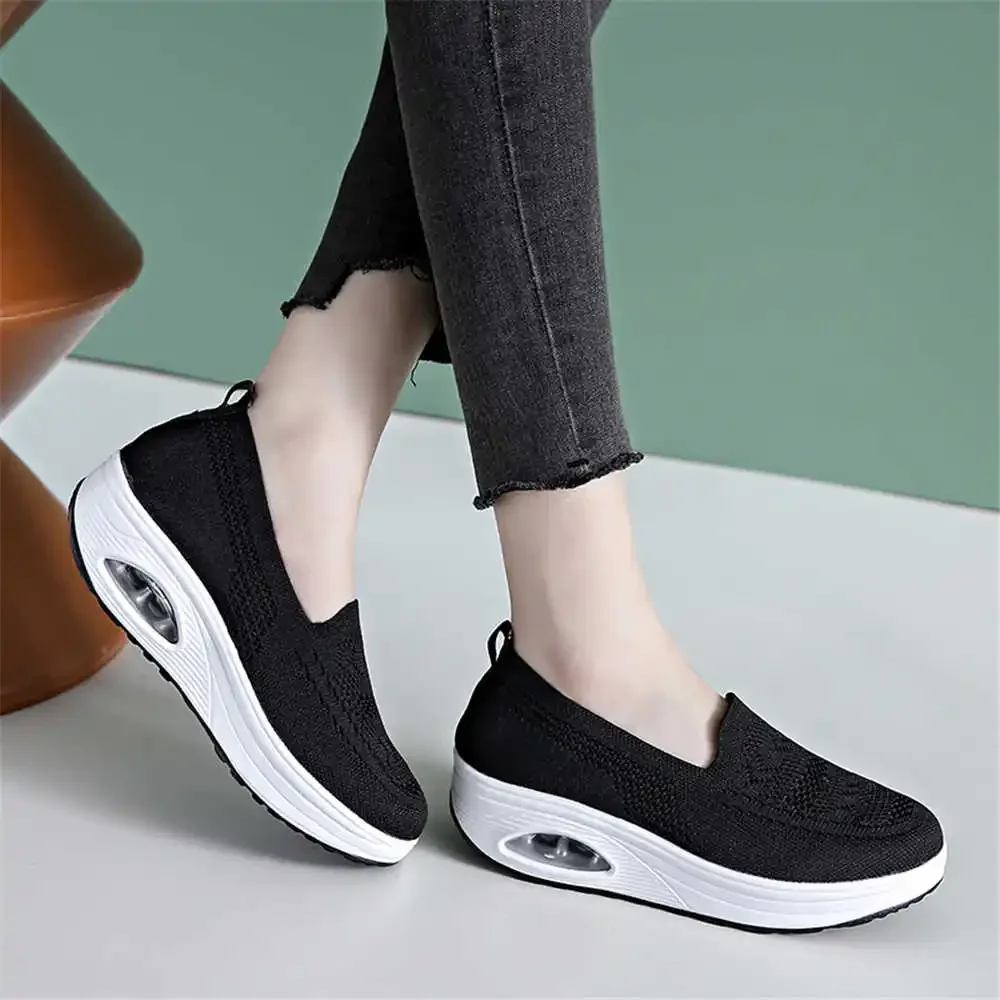 

Wedge Heel Autumn-spring Women's Child Girl Sneakers Skateboarding Boots Green Ladies Ergonomic Shoes Sport Baskette Maker