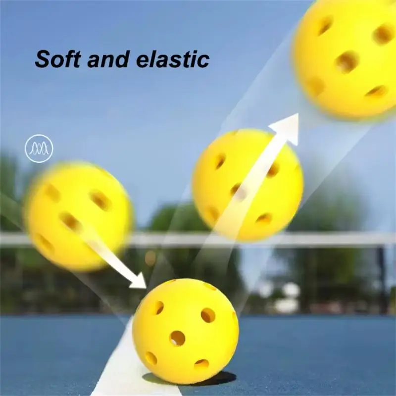 Pickleball-Bälle 12 Stück 40 Löcher Hochelastische Verschleißfeste Bälle für Outdoor-Platz Professionelles Training – Detail 4