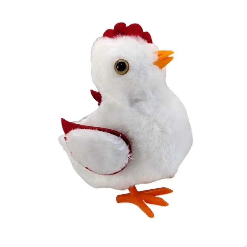 090B Realistic Plush Chick Stuffed Animals Toy Model Figure Chicken Toy Windup Toy Party Decors Easters Basket Filler