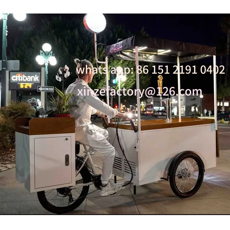 تخصيص في الهواء الطلق بيع المحمول ذات المناظر الطبيعية الخلابة كشك وجبة خفيفة فطيرة فواكه شريحة لحم شاحنة طعام مشروب فواكه متعدد الوظائف