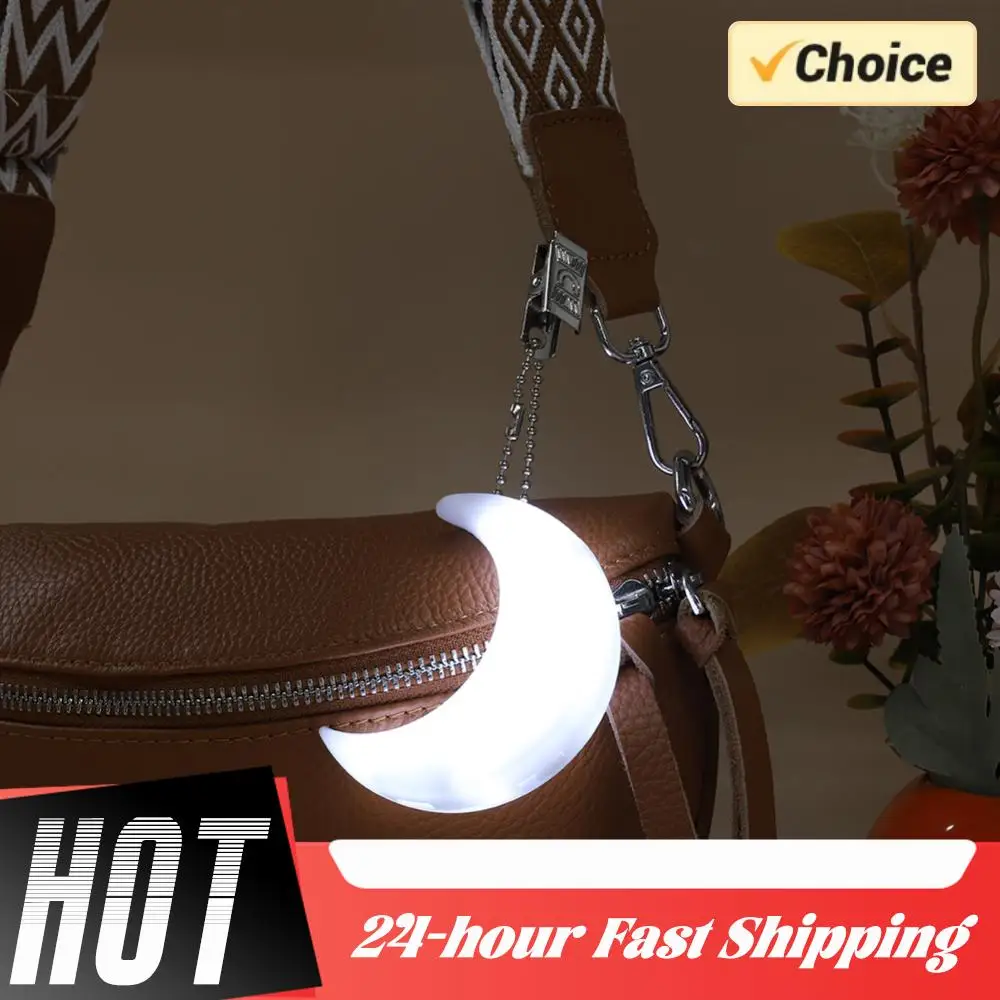 

2 шт. мини-фонарика-подвески для сумок, многофункциональный подвесной ночник, многоразовый светильник-брелок для дома и офиса