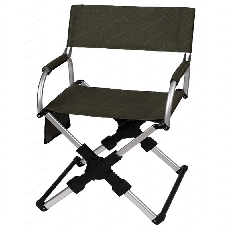 

Aluminum Folding Camping Chair, Portable Outdoor Backrest Chair for Fishing Picnic Beach, Lightweight Gear