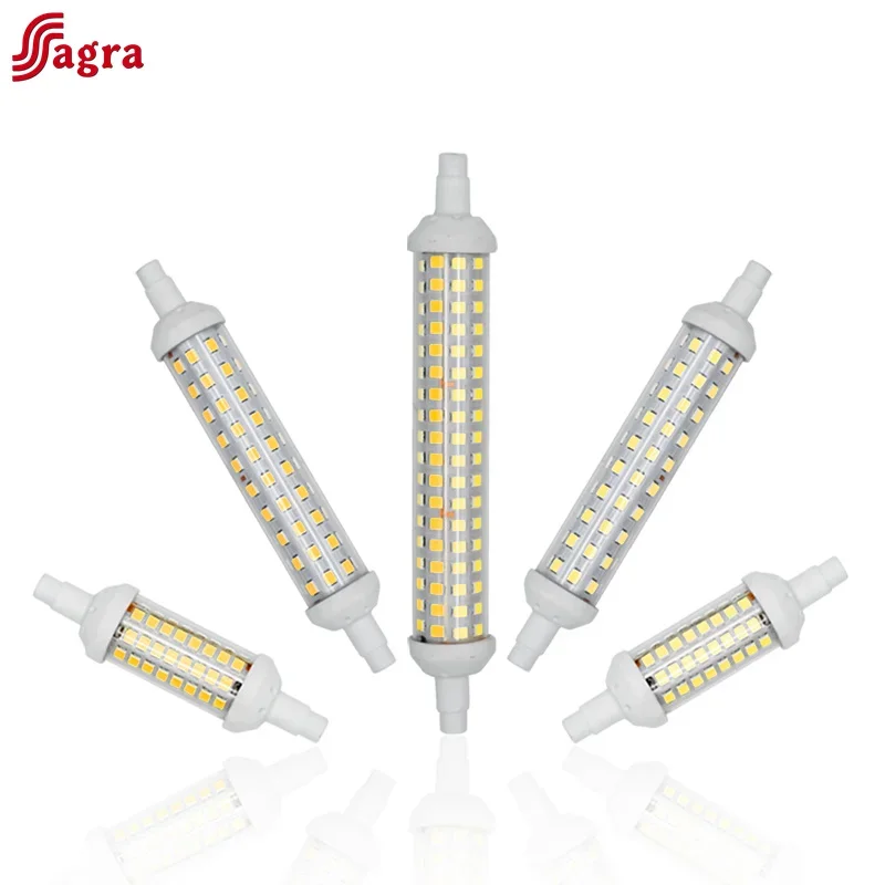 R7S LED 78mm 118mm 135mm Spotlight 6W 9W 12W AC 220V 2835 SMD Lamp Bulb Ceramics Lampada Led Tube Replace Halogen Lamp Light
