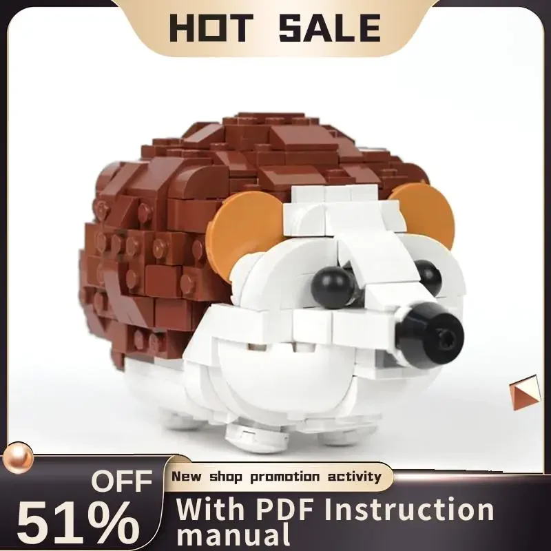 

Новинка, 414 шт., популярная серия животных, Moc, милая модель ежа, головоломка на заказ, креативные идеи «сделай сам», детские игрушки, подарки на день рождения, Рождество