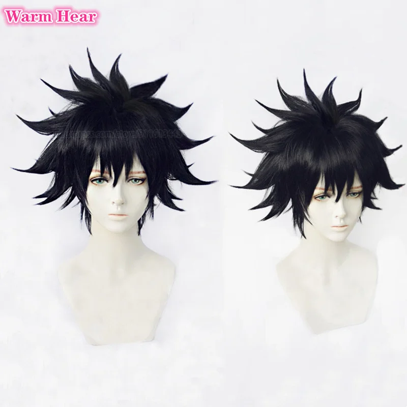 

High Quality Megumi Fushiguro Wig Anime Short Blue Black Cosplay Wig Heat Resistant Hair Halloween Party Role Play Wigs +Wig Cap