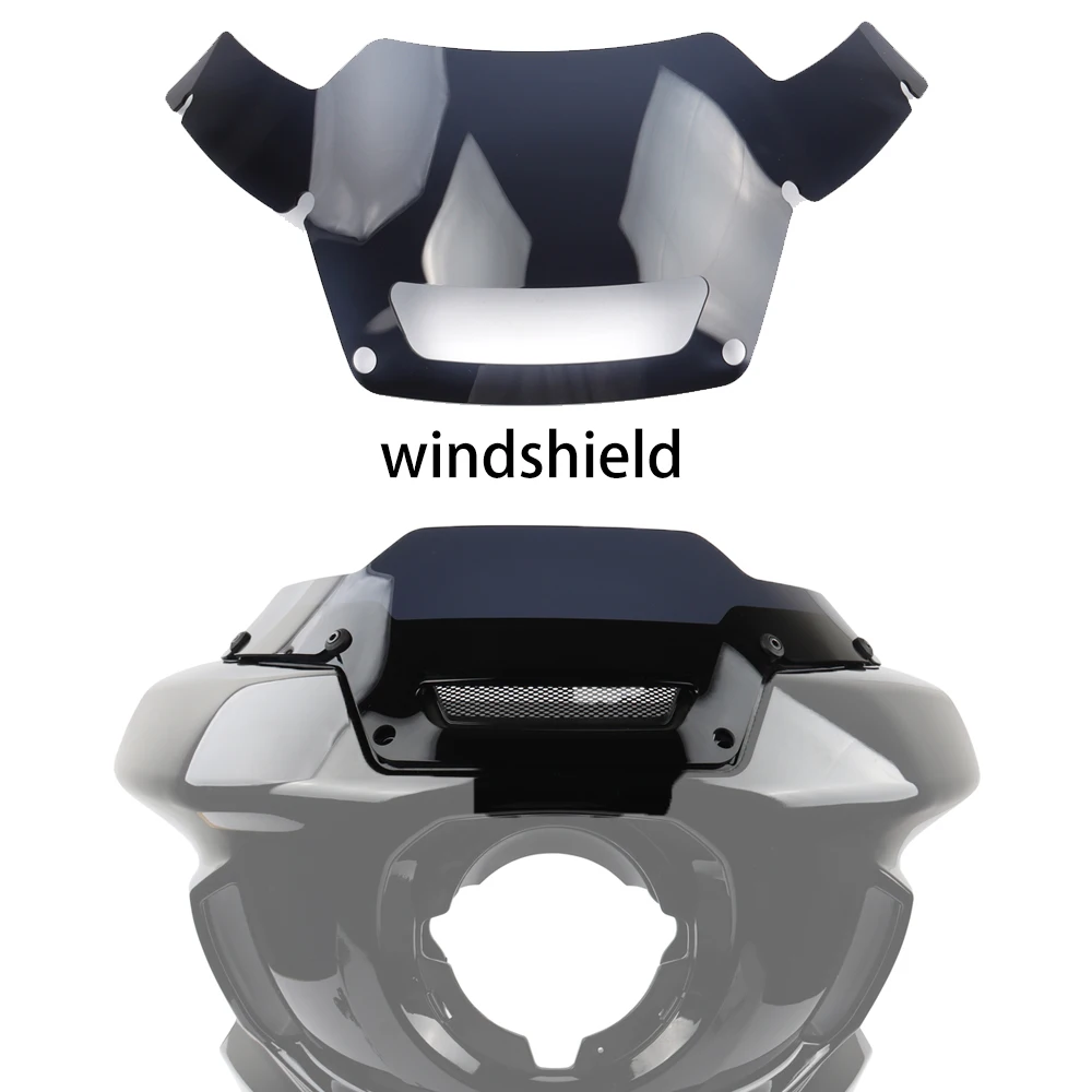 

NEW 2022-2024 FOR Harley Softail Low Rider ST & FXLRST motorcycle accessories Black includes smoked windshield panels
