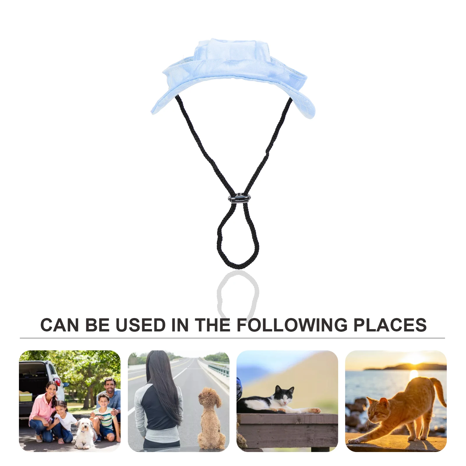 

Pet Baseball Cap Cute Hat for Dog Boonie Bucket Hats Dogs with Ear Holes Puppy Adjustable Parent-child Sun