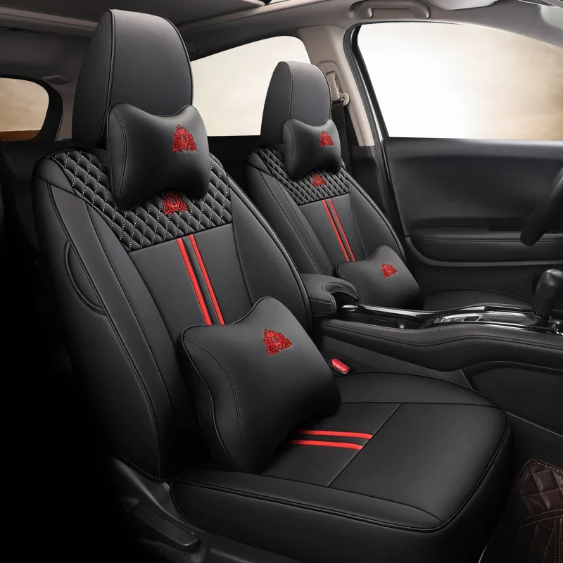 Original Design Precise Car Seat Covers For Honda XR-V VEZEL 2015-2022 Waterproof Interior Full Set Seat Cushion Leather Styling