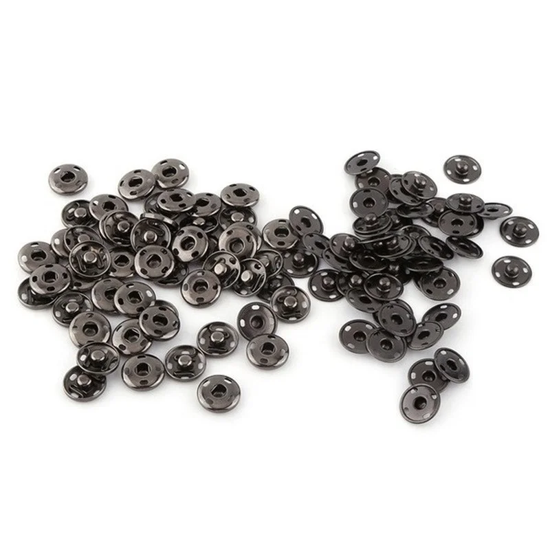 Sujetadores a presión de Metal pequeños, botón de presión, accesorios de ropa de costura, hebilla integrada, 2 hojas