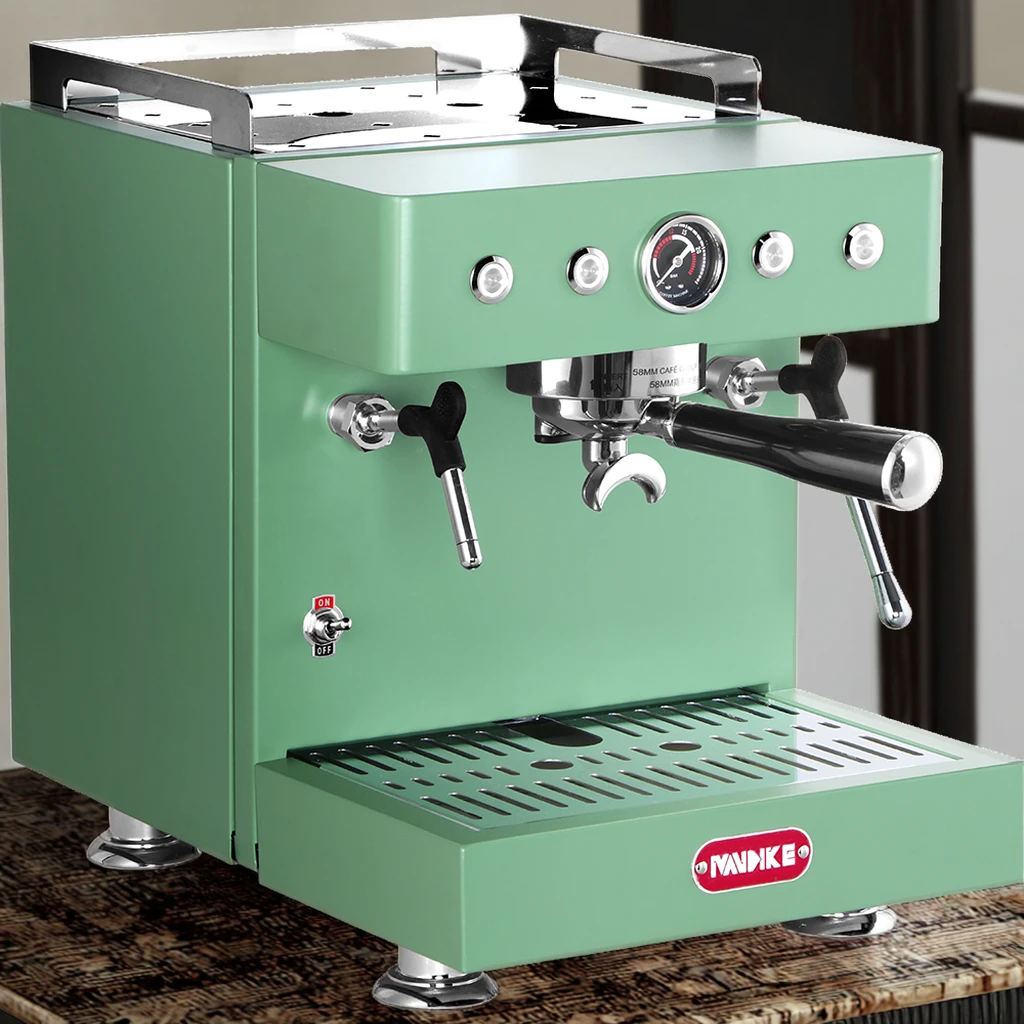 MANDIKE MC-1 ماكينة صنع القهوة المنزلية التجارية شبه الأوتوماتيكية ثنائية الغرض مصدر الطاقة الكهربائية للفنادق المنزلية والسيارات RVs #4