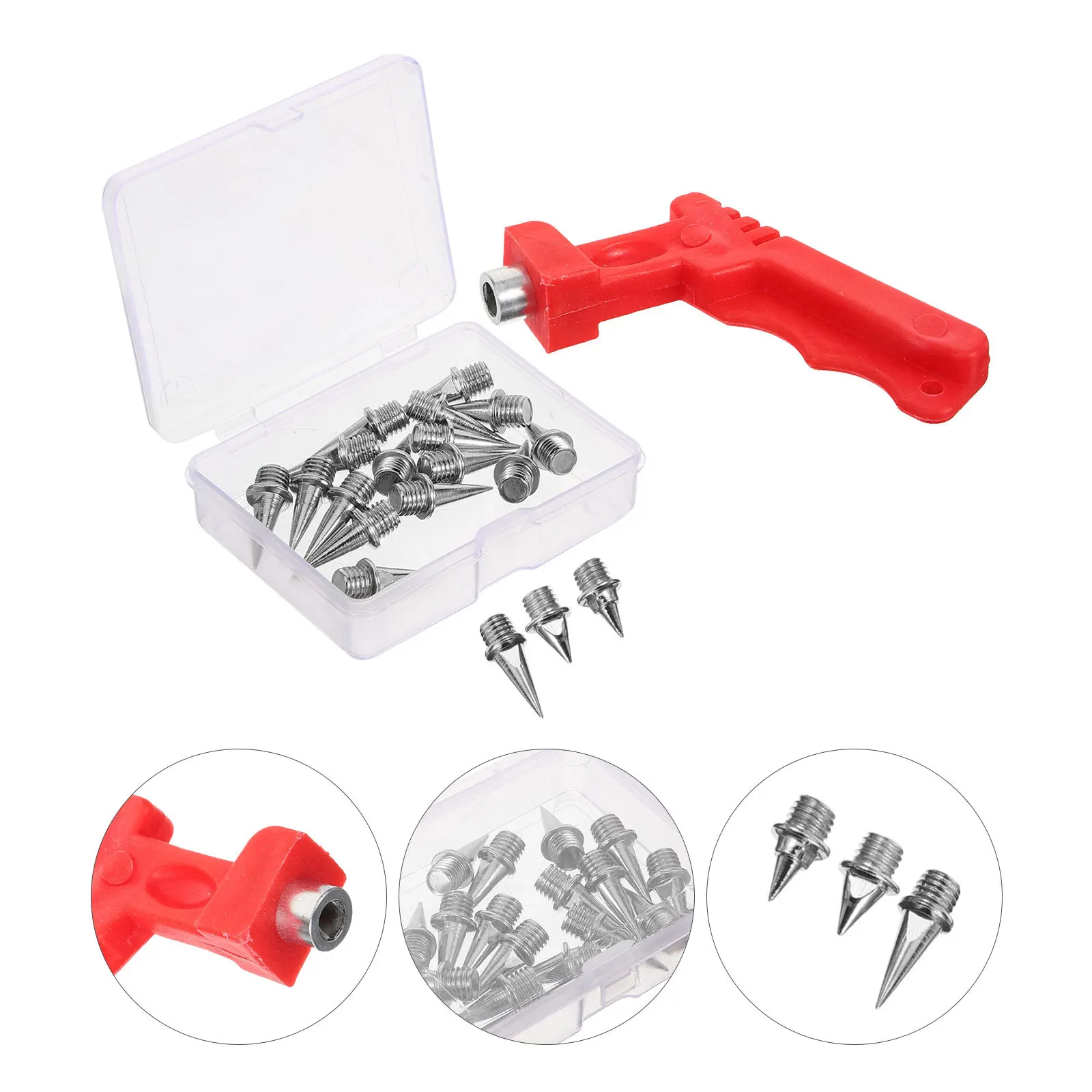 1Set Paku Sepatu Logam Pengganti Paku Lompat yang Dapat Diganti untuk Latihan Lari Paku untuk Sepatu