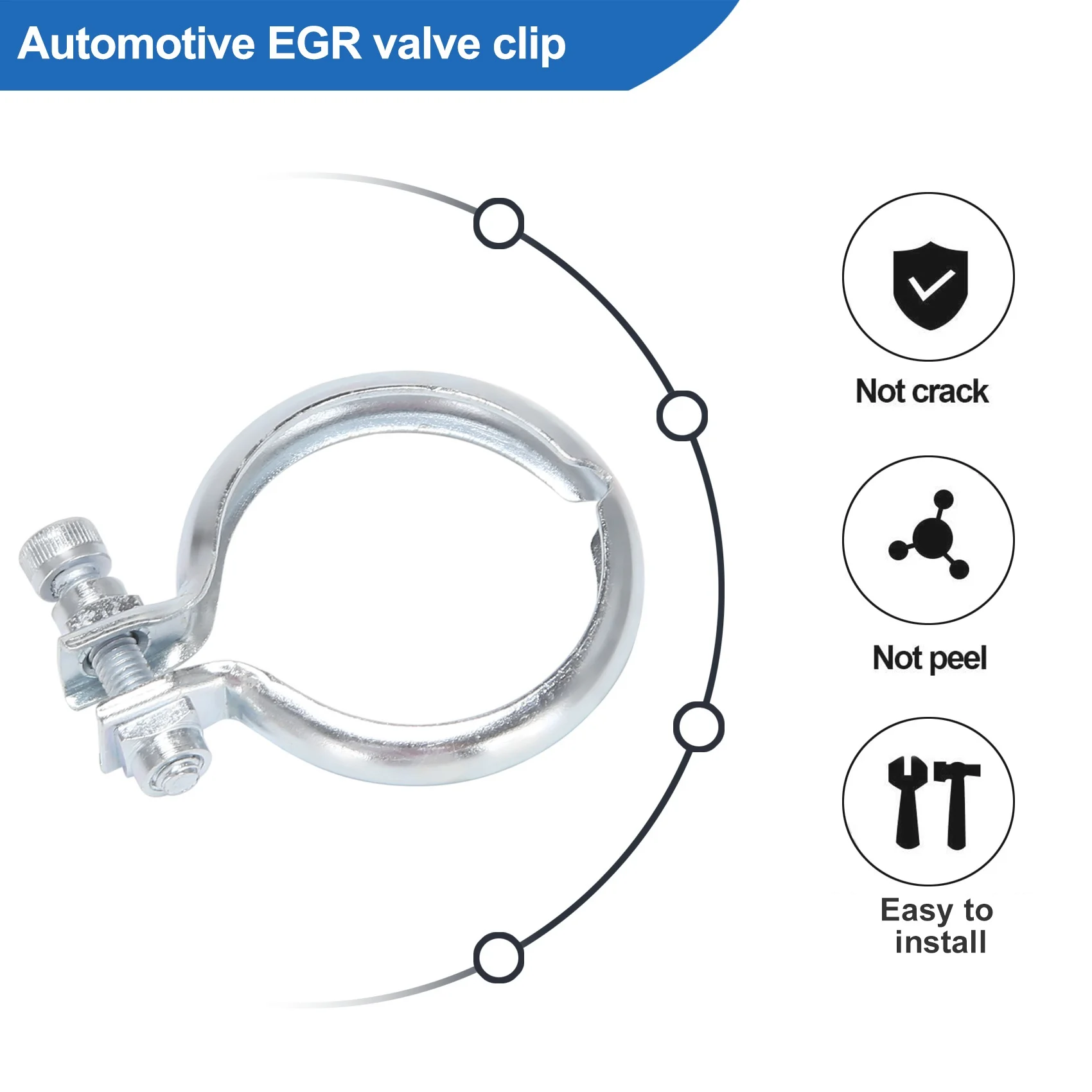Imagem -03 - Egr Válvula Braçadeira para Peugeot Citroen Fiat Ford Mini Mazda 16283j Aço Inoxidável