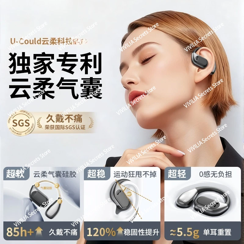 سماعة بلوتوث معلقة 2025 توصيل عظمي هوائي رياضي لاسلكي جديد