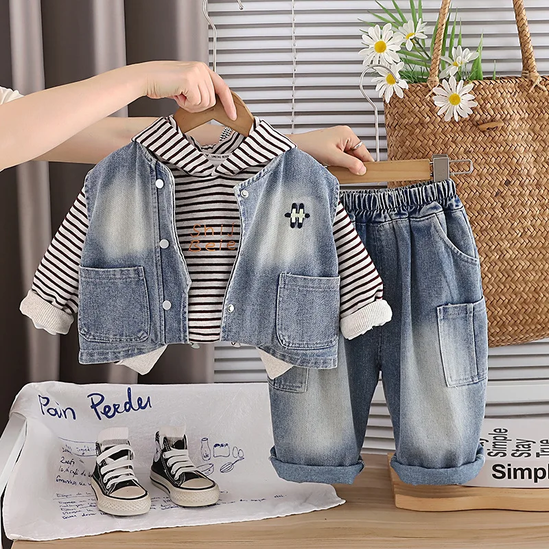 baby-boy-fall-clothing-toddler-clothes-2026-spring-autumn-korean-casual-denim-vest-striped-hoodies-pants-3-piece-kids-outfit