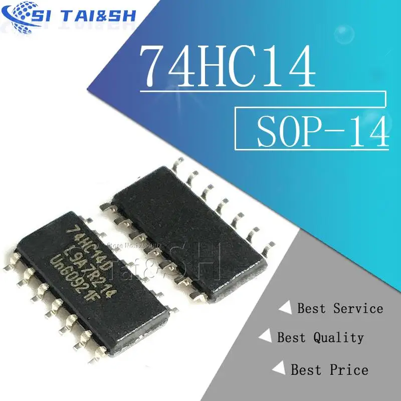 20PCS Logic chip Patch 74HC14 74HC14D SN74HC14DR SOP-14